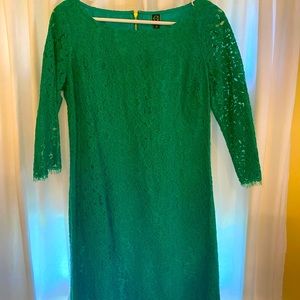 C Wonder green lace dress
